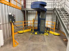 2009 Lantech S300XT Automatic Rotary Arm Stretch Wrapper 120V, 1PH w/ Safety Barriers, etc.