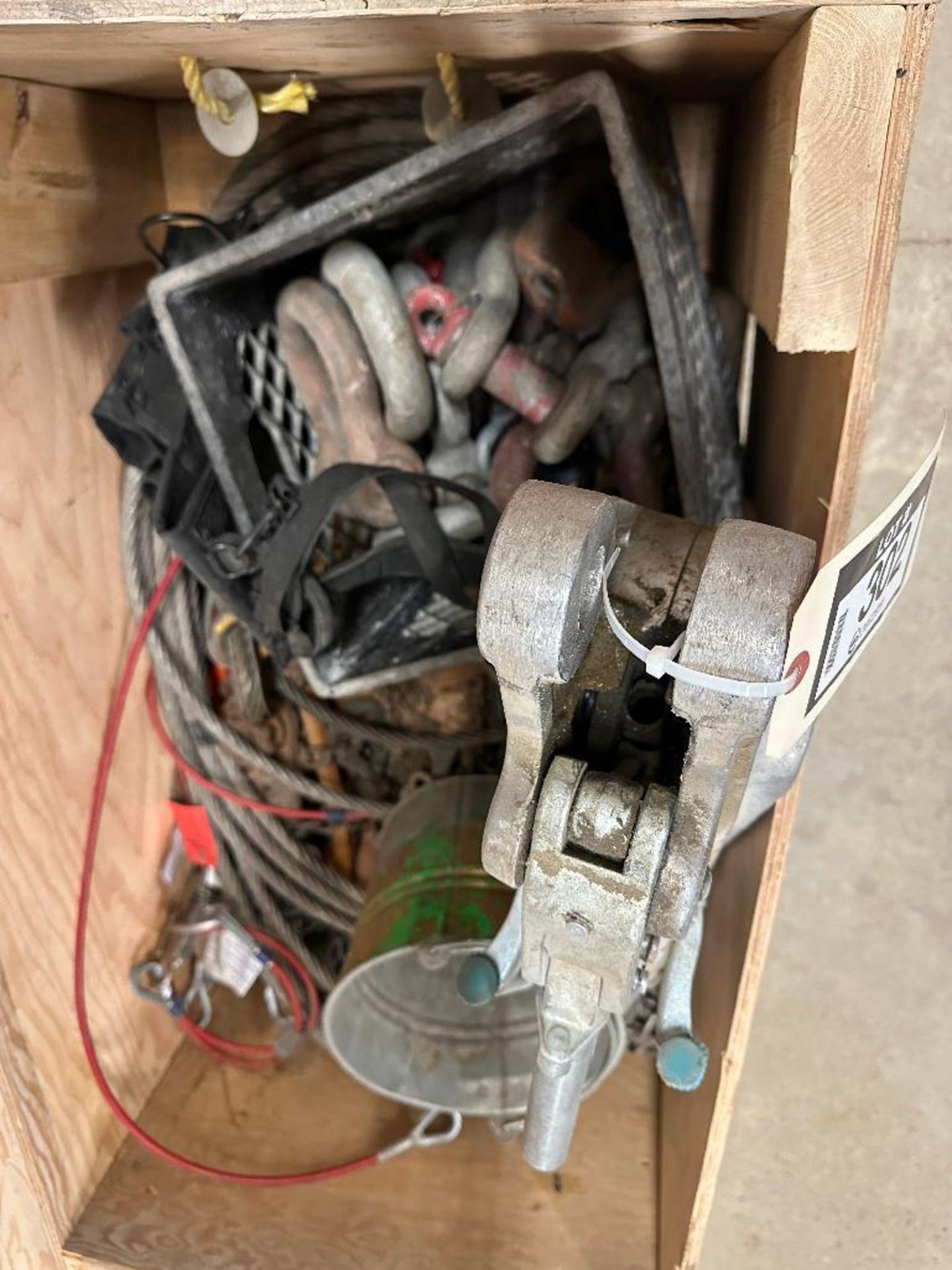 Turfer Box Lot of asst. Clevises, Turfer, Cables, etc.