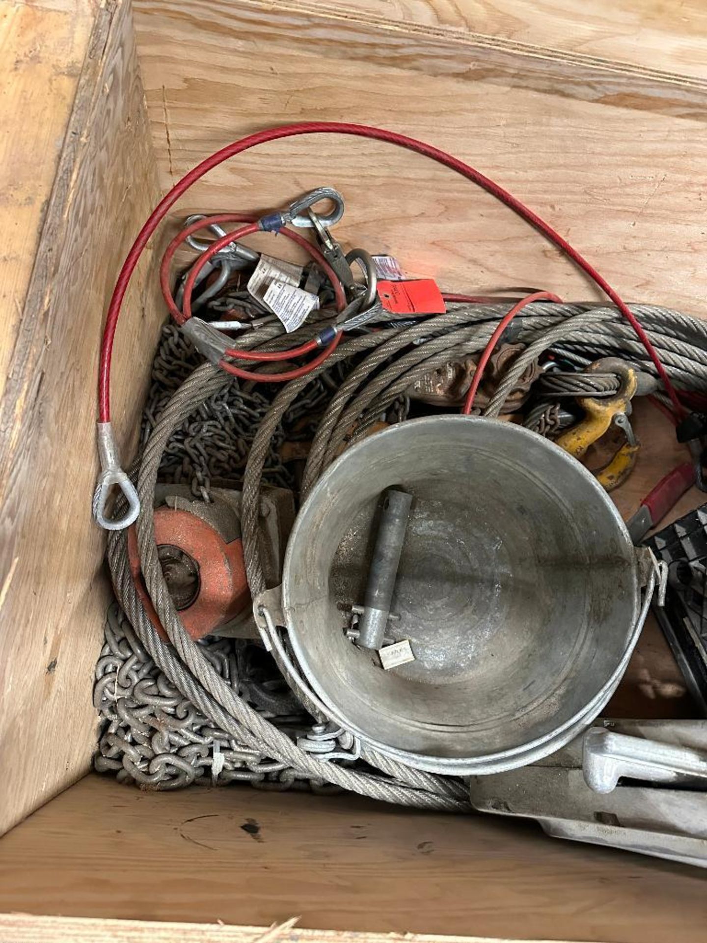 Turfer Box Lot of asst. Clevises, Turfer, Cables, etc.