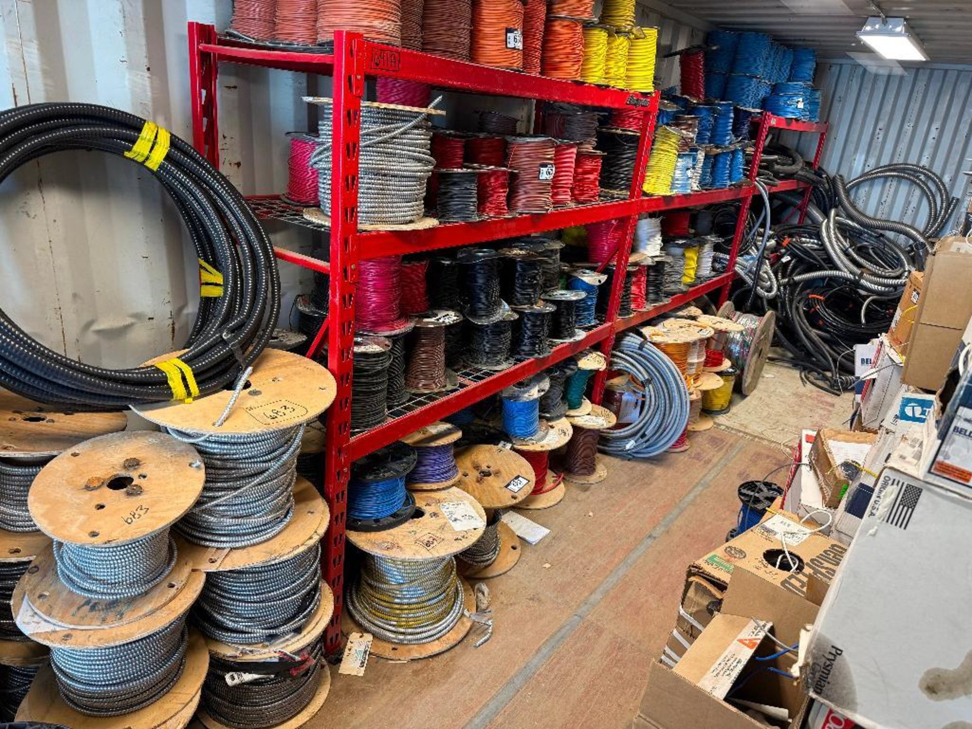 Snap On Racking Lot of (3) Sections of Snap-On Parts Racking *Cannot Be Removed Until ...