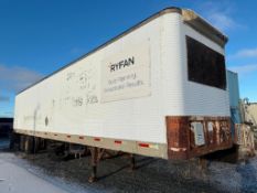 1984 Fruehauf 53' T/A Office/ Storage Van Trailer w/ Light, Heater, Stairs, Contents, etc.