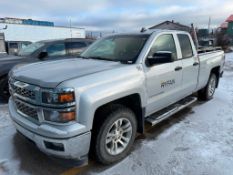2014 Chevrolet Silverado LT Double Cab Pick-Up *INOPERABLE* 156,144kms showing, VIN #: 1GCVKREH1EZ1