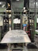 20 tonne hydraulic purpose built presses for inhouse production c/w Infeed Tables