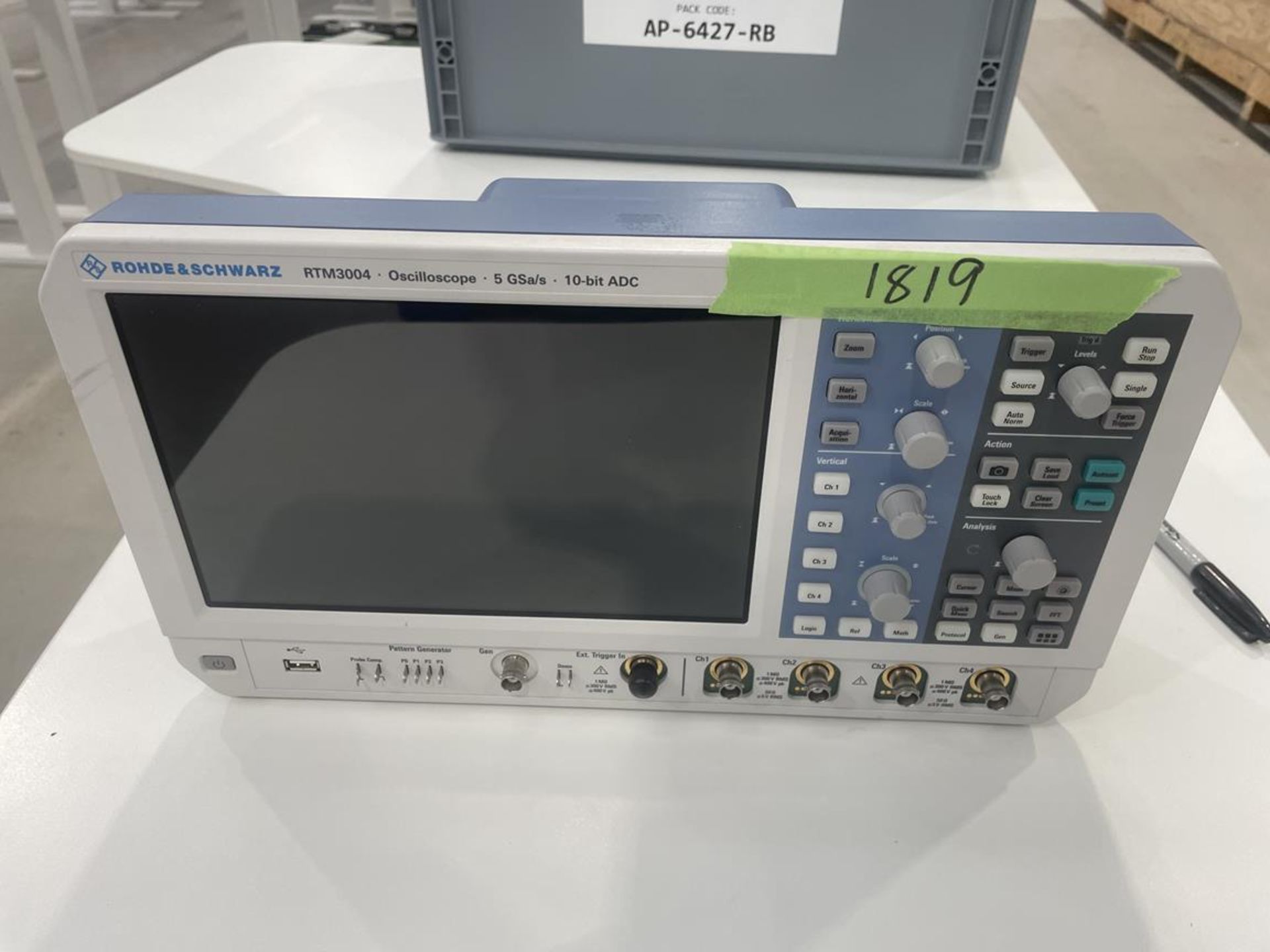 Rohde & Schwartz, RTM3004 oscilloscope, Serial No. TDRTM30G