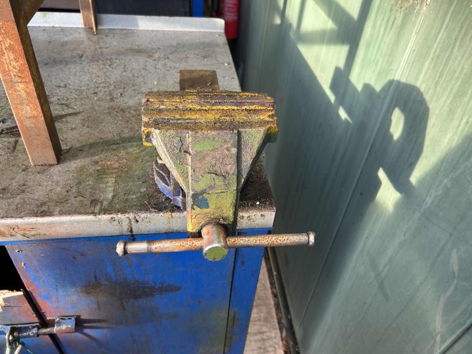 Draper Locker Steel Topped Bench With Timper Locker & Draper 150 ViceApproximate ...