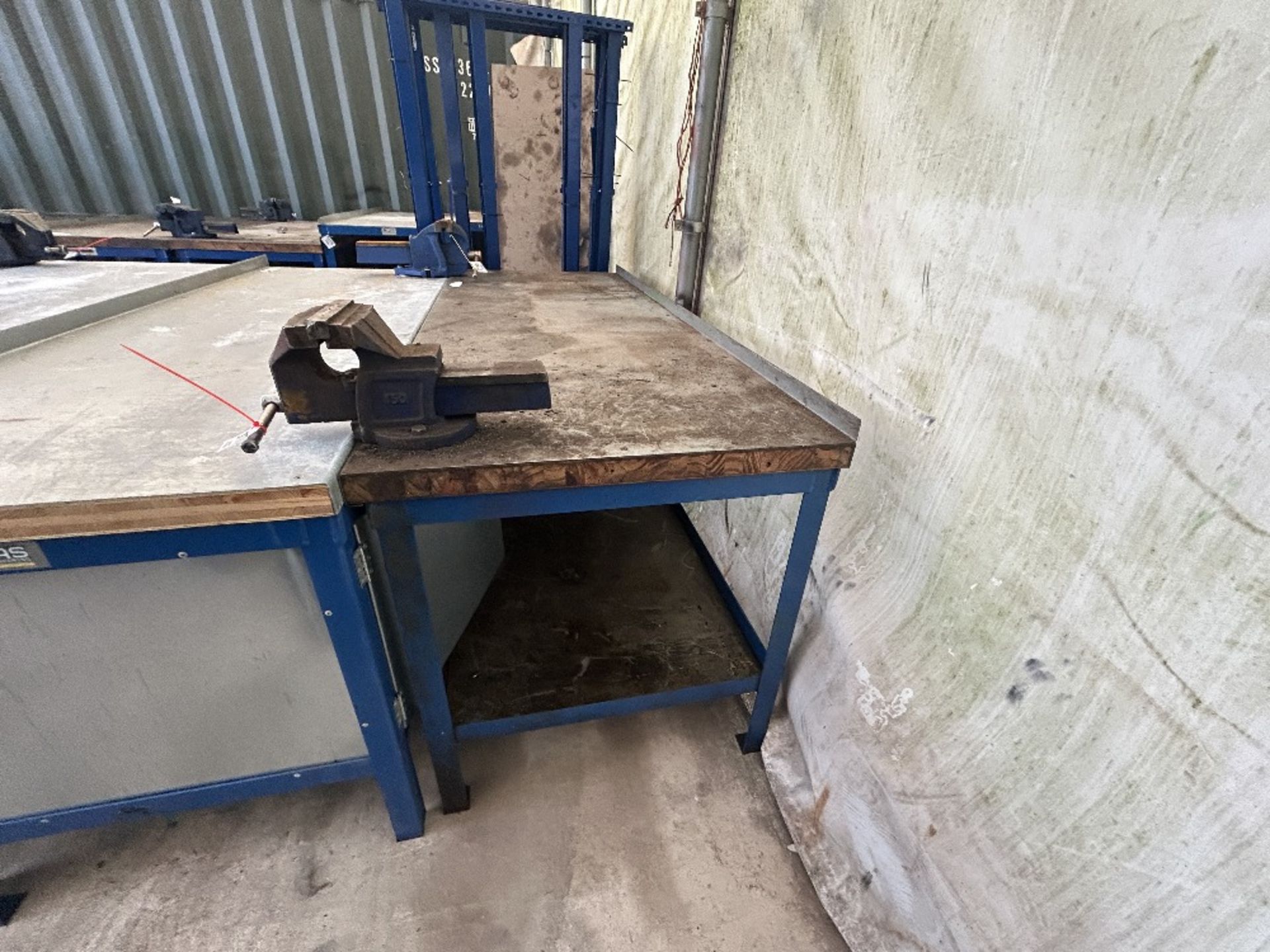 Draper Locker Steel Topped Workbench With Locker & Draper 150mm ViceApproximate ...