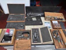 Precision measuring equipment comprising Bore micrometers, ring gauges, vernier calipers, outside