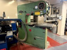 DoAll 3613-1 vertical bandsaw, Serial No. 440-89368