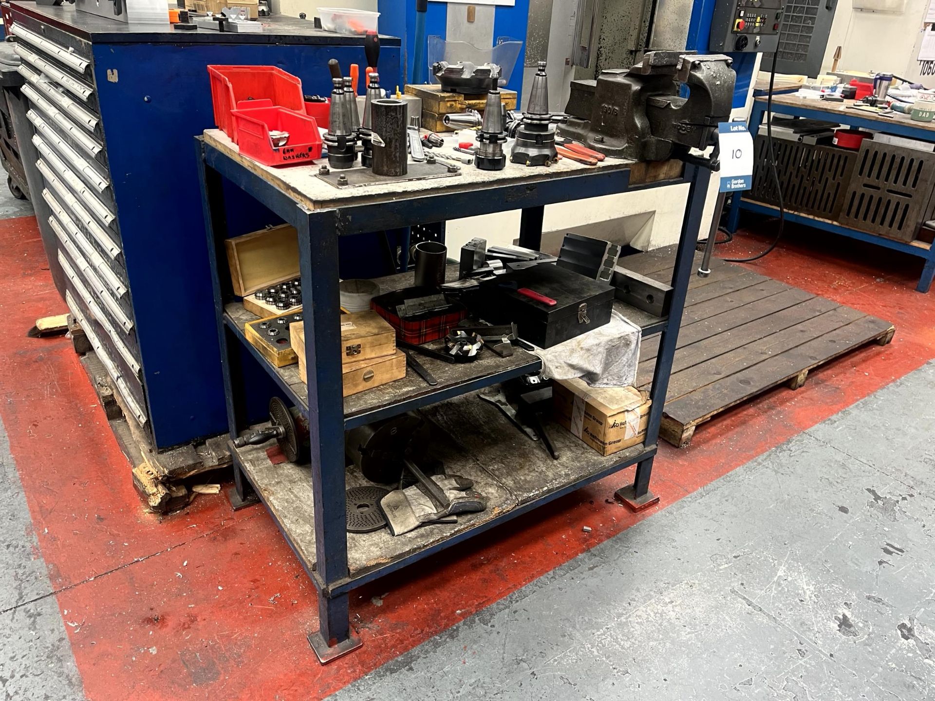 Huron CX10 vertical milling machine, Serial No. 00A410 (2000) with external swarf conveyor, metal - Image 14 of 20