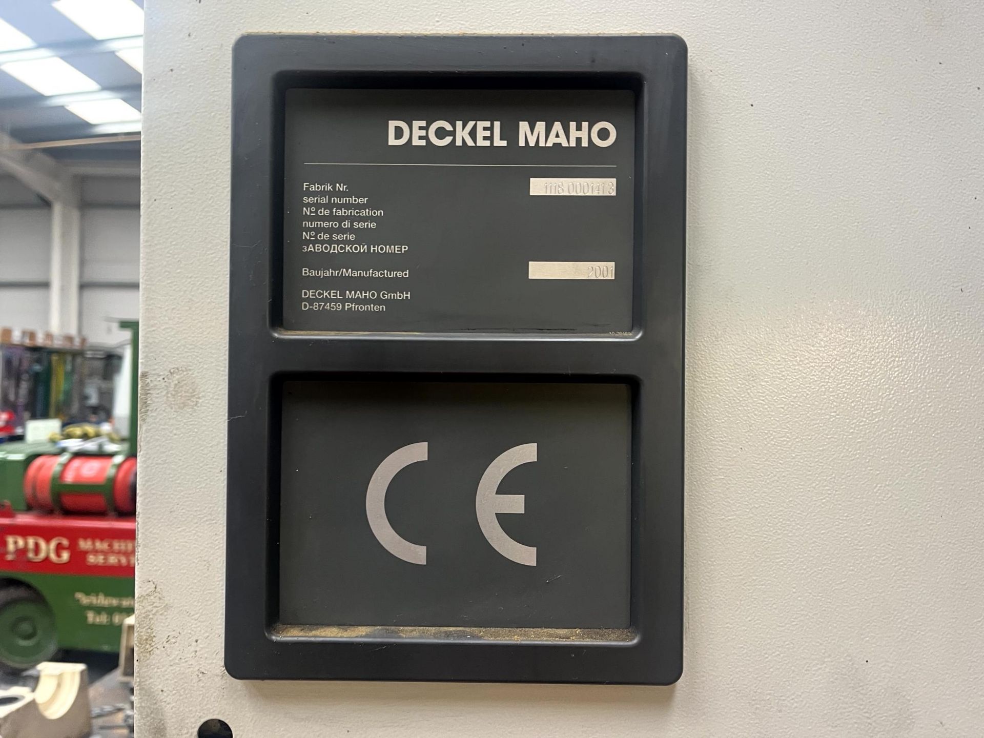 Deckel Maho DMU125P Hi-dyn 5-axis CNC vertical milling machine, Serial No. 11180001413 (2001) with - Image 4 of 31