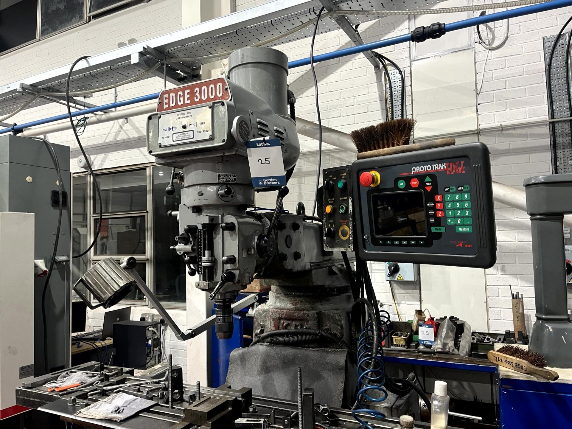King Rich KRV3000/Edge3000 vertical milling machine, Serial No. 10429 (2005) with Proto Trak Edge - Image 5 of 25
