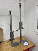 Two Mitutoyo vernier height gauges