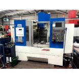 Huron CX10 vertical milling machine, Serial No. 00A410 (2000) with external swarf conveyor, metal