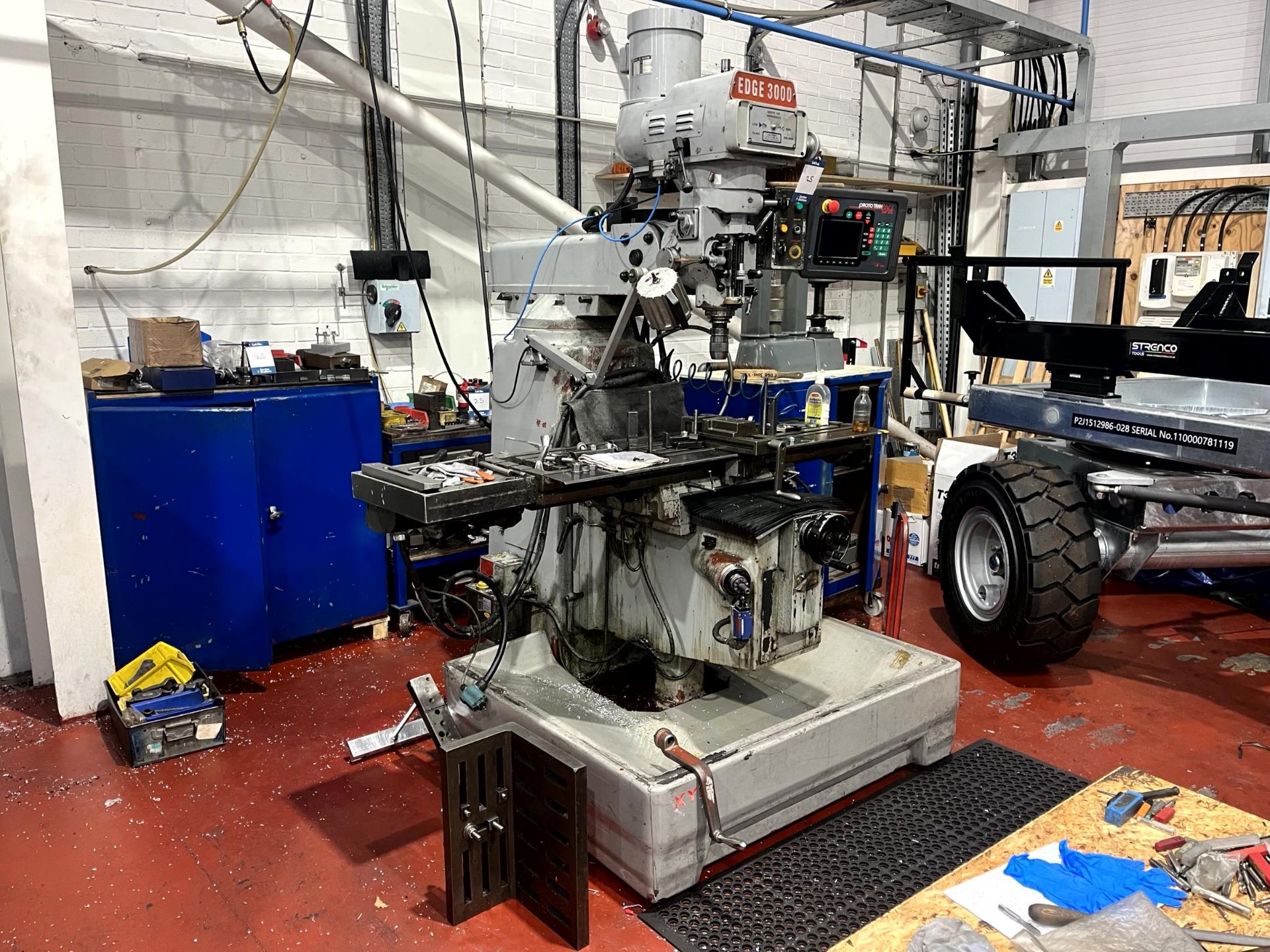 King Rich KRV3000/Edge3000 vertical milling machine, Serial No. 10429 (2005) with Proto Trak Edge - Image 2 of 25