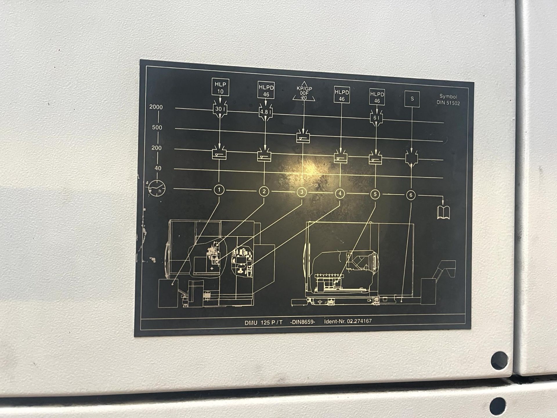 Deckel Maho DMU125P Hi-dyn 5-axis CNC vertical milling machine, Serial No. 11180001413 (2001) with - Image 5 of 31