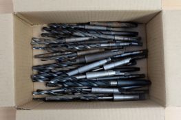 Quantity of Tapered Drill Bits. 1-2 Morse Taper. Mix of English & Metric.