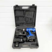 Blue Point 2 Speed 18V Cordless Drill in Carry Case. With 2 Spare Batteries & Charger.