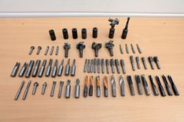 Various Router Tooling and Holders for Wood Working Machines.