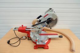Axeminster Hobby Model AWSMS102 Pull Down Sliding Bench Saw. Blade Size 250mm Diameter. Max Cross Cu