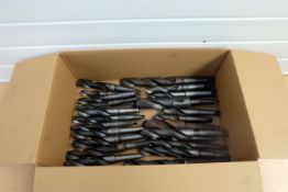 Quantity of Tapered Drill Bits. 3-4 Morse Taper. Mix of English & Metric.