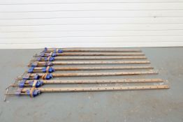 8 x Sash Clamps. Length 5ft.