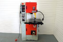 Fuko Model VBS-1610 Vertical Bandsaw With Blade Welder. Table Size 600 x 550mm. Throat 400mm. Daylig