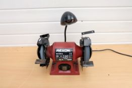 Rexon BG1501A 150mm Diameter Double Ended Grinder With Work Light. 240V.