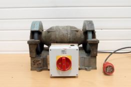 Grimston Type BG8 Double Ended Grinder. Wheel Size 8" x 3/4". 3 Phase.