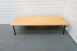 Large Coffee Table on Slim Graphite Legs. Dimensions: 1450mm W x 600mm D x 350mm H.