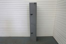 Pure Grey Storage Locker With Locks and Keys.