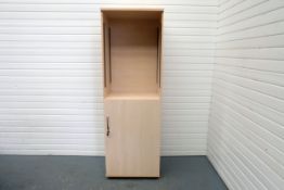 Tall Cabinet With 4 Shelves, Lock and Key. Dimensions: 530mm L x 700mm W x 2100mm H.