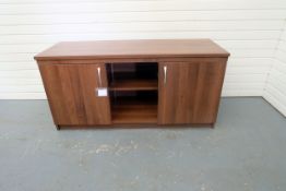 Universal Storage Two Door Credenza With Central Open Area and 3 Adjustable Shelves. Dimensions: 525