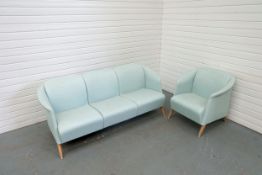 1 x Sofa and 1 x Arm Chair.