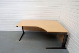 Office Desk. Dimensions: 1195mm L x 1800mm W.