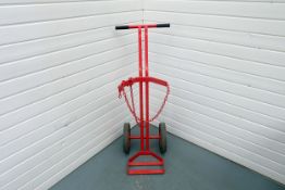 BOC Single Bottle Gas Bottle Trolley. 90kg Working Load Limit.