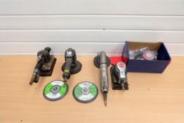 Selection of Pneumatic Tools. Comprimising of: Nitto Kohki Orbital Sander OSS-70. SIP Disk Sander. A