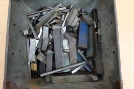 Selection of Different Sizes & Shaped Lathe Cutting Tools.