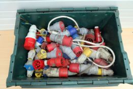 Assortment of Plugs for 110v, 240V, 3 Phase 4 and 5 Pins.