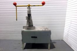 Norton No.6 12" Tall Fly Press on Steel Cabinet. Throat Depth 7". Daylight 12".