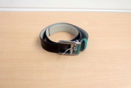 Jochen 70 Black Leather Belt. 107cm Long.