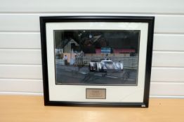 Audi Sport Team Joest Audi R8 E-Tron Quattro Winners Le Mans 24 Hours 2011 & 2012 Signed Canvas Prin