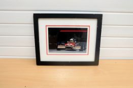 1971 F1 Reine Wisell Signed Canvas Print.