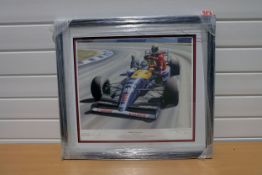 Nigel Mansell Signed Canvas Print.