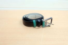 Jochen 70 Black Leather Belt. 122cm Long.