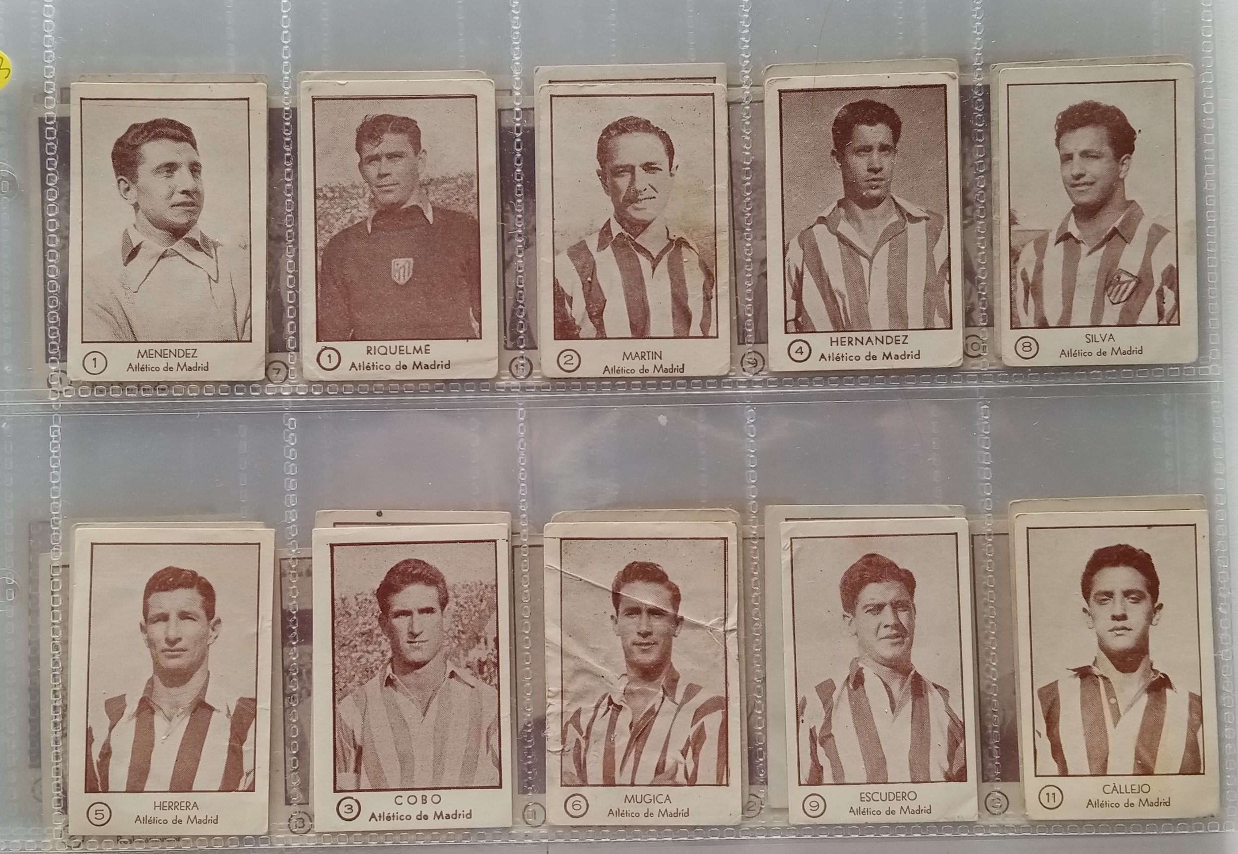 Vintage soccer cards, rarely offered Arga cards from 1953, Spanish ...