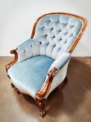 Viktorianischer Bibliotheks- bzw. Kaminzimmersessel