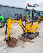 JCB 8008 CT 0.8 tonne rubber tracked micro excavator Year of Manufacture: 2018 Model Year: 2018 S/N: