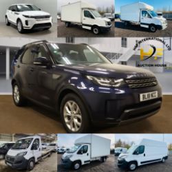 ** Commercial Vehicle & Car Auction ** Land Rover Range Rover Evoque 2023 '73 Reg - Land Rover Discovery SE 2018 '18 Reg' Euro 6 7 Seats **