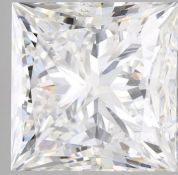 Princess Cut Diamond 8.00 Carat E Color, VS1 Clarity, EX EX - IGI Certificate