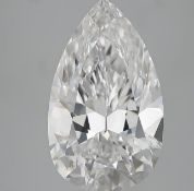Pear Cut Diamond 8.00 Carat F Color VS2 Clarity EX EX IGI Certificate